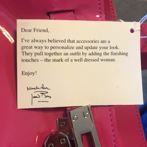 Joan Rivers Pink Large Shiny Purse - Picture 8 of 8